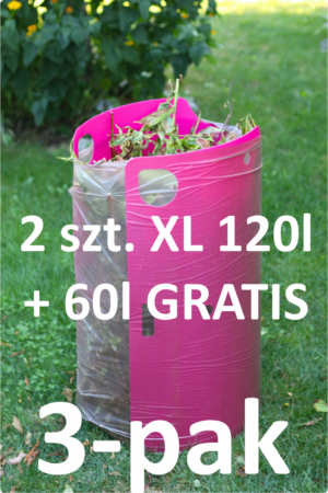 PROMOCJA ZESTAW -- 3 szt. -- BagBooster XL Magenta 2 szt.  + BagBooster L 1 szt. usztywniacz Magenta